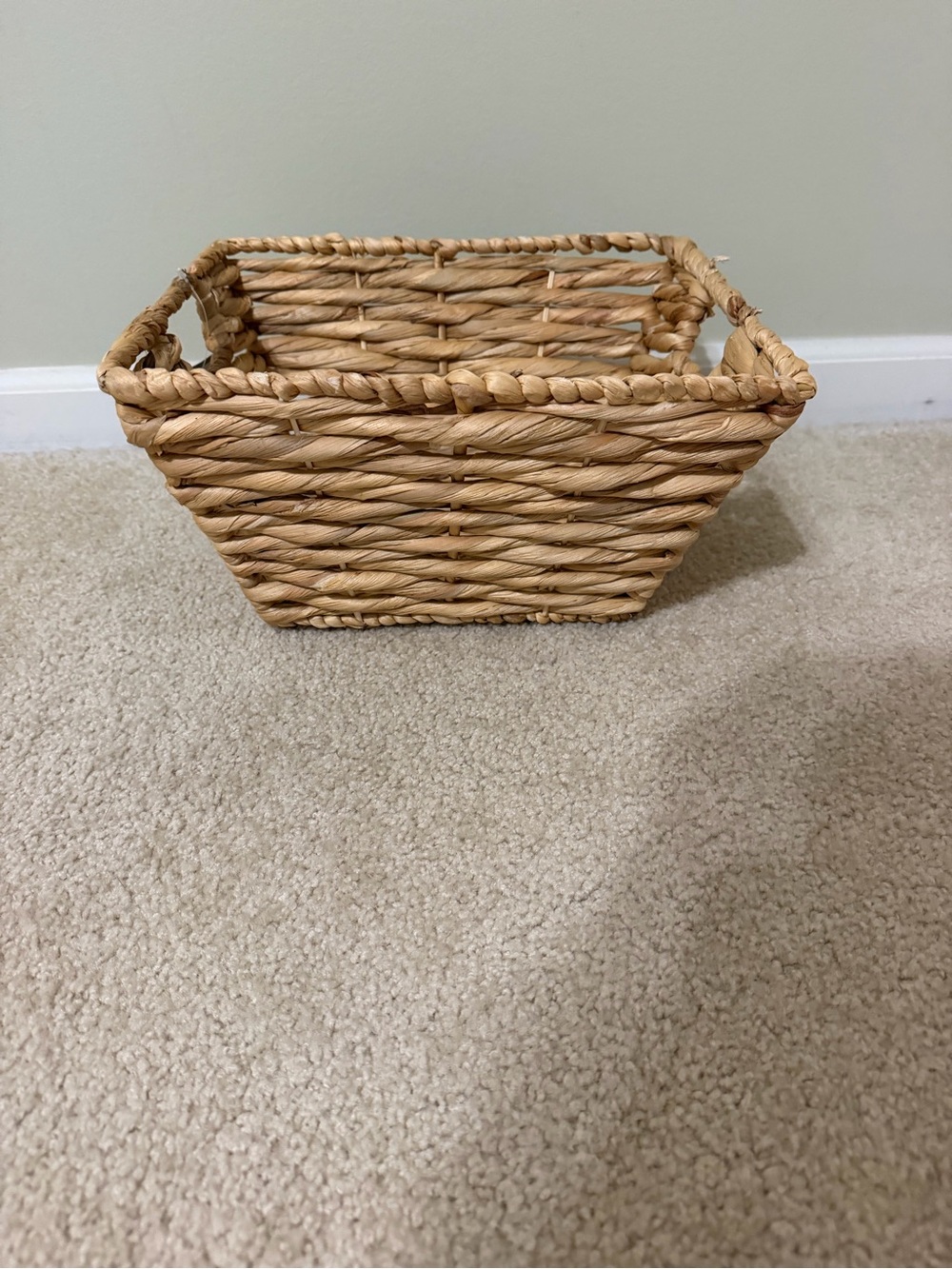 Room 2 Room Water Hyacinth Basket 12.2 x 10.6 x 6.7 “ storage basket bin